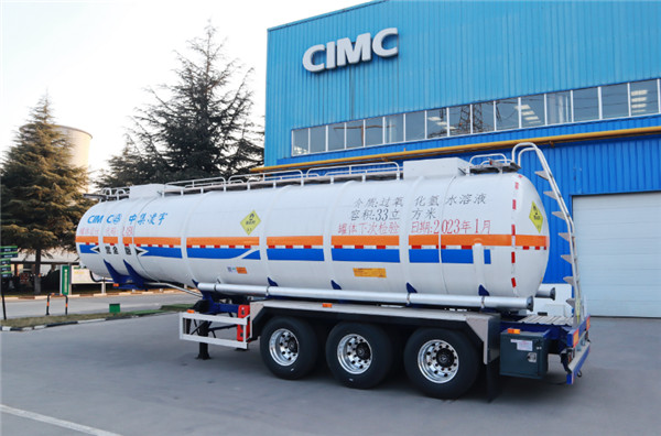 中集3915k1体育十年品牌值得信赖双氧水运输半挂车